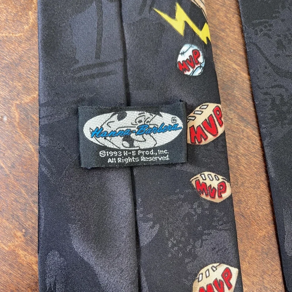 Fred Flintstone 1993 Vintage Baseball MVP Hanna Barbera‎ Neck Tie